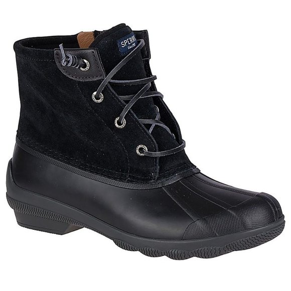 Sperry Top-Sider Womens Syren Gulf Duck Black Bootie STS80422 Brand New Size 8.5 - Picture 1 of 7
